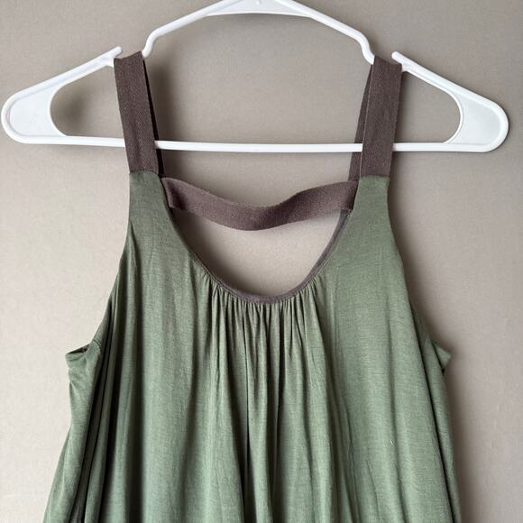 Anthropologie Amadi sz S green boho layered tank top NWOT - Picture 7 of 8